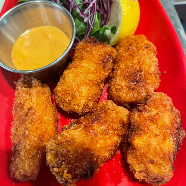 Panko Fried Oysters.