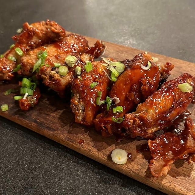 Sweet + Spicy Wings.